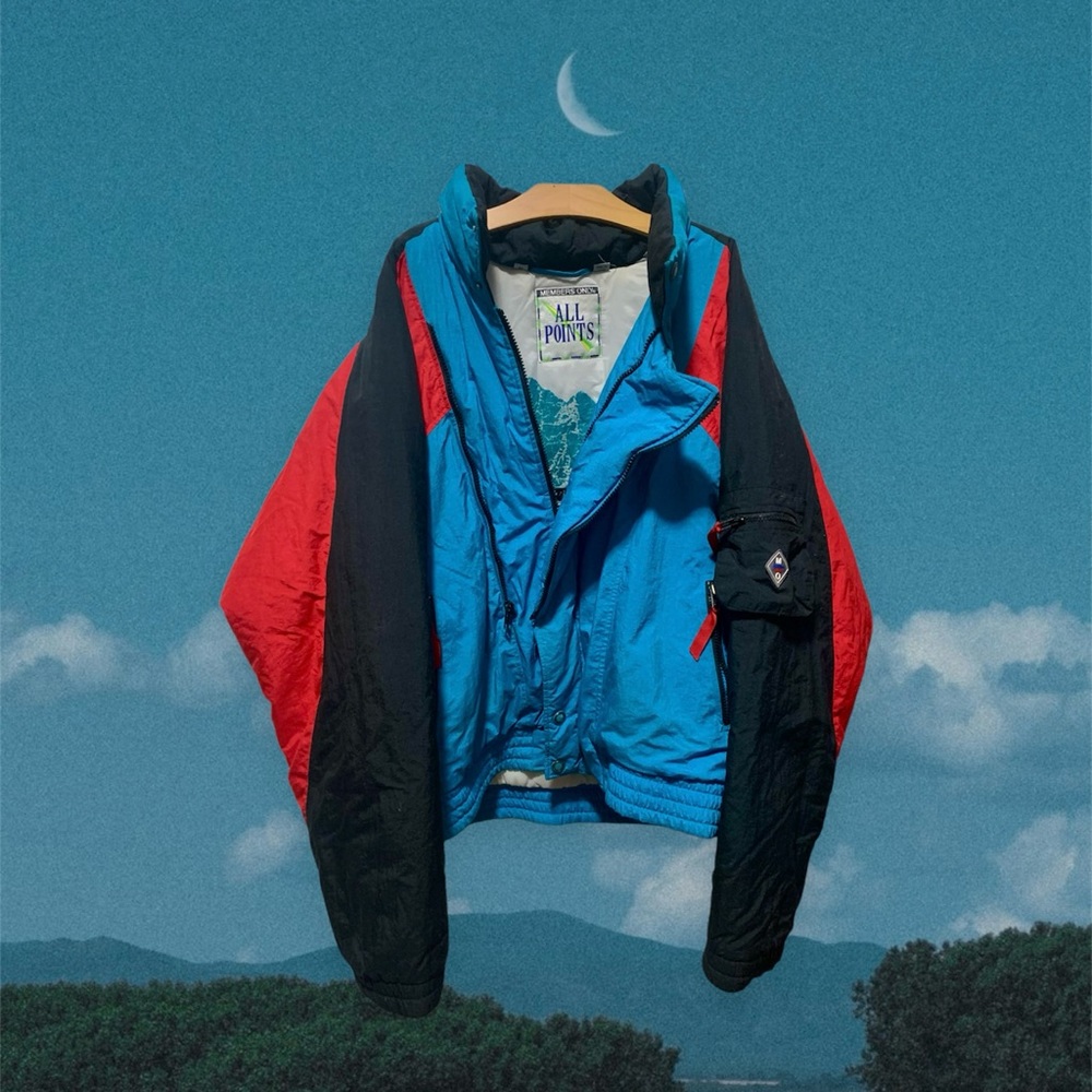 Retro vibrant vintage jacket 90s/80s style - Members Only Brand